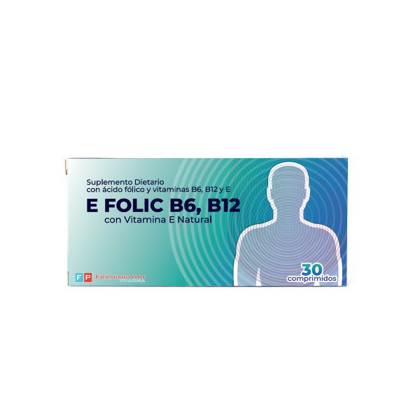 E FOLIC B6, B12 X30 Comprimidos Pack X24