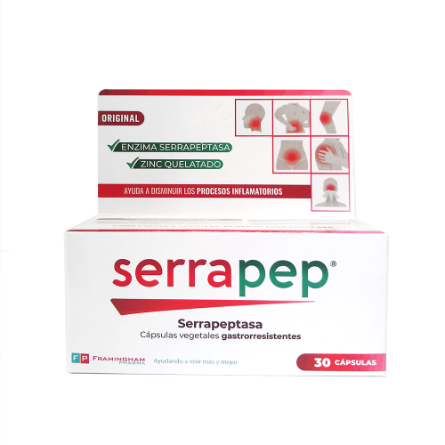 Serrapep - 30 Cápsulas vegetales gastrorresistentes