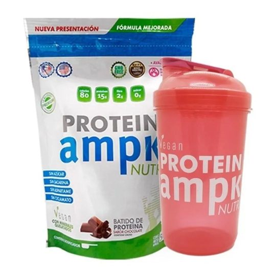 AMPK Protein Sabor Chocolate+ Shaker Rosa