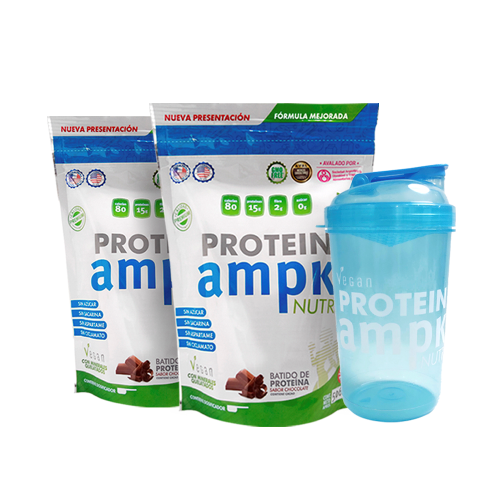 AMPK Protein Chocolate Combo x 2 + Shaker Azul