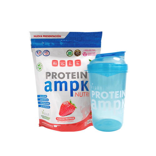 AMPK Protein Frutilla + Shaker Azul